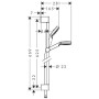 hansgrohe Crometta 1jet Brauseset EcoSmart Green 65 cm