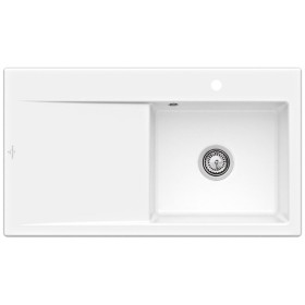 Villeroy & Boch Subway Style 50 Einbauspüle, Ablaufgarnitur mit Handbetätigung, Becken rechts