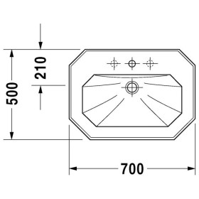 Lavabo Duravit 1930 70 cm