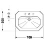 Duravit 1930 Waschtisch 70 cm