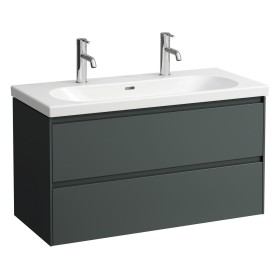 Vasque LAUFEN LUA 100 x 46 cm 2 trous de robinet, avec trop-plein