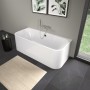Duravit Happy D.2 Badewanne Rechteck 180 x 80 cm, mit angeformter Acrylverkleidung