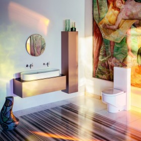 Réservoir de chasse LAUFEN pour WC sur pied, raccord d'eau à l'arrière