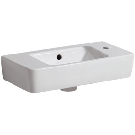 Geberit Renova Compact Handwaschbecken 50 cm, Ablagefläche links