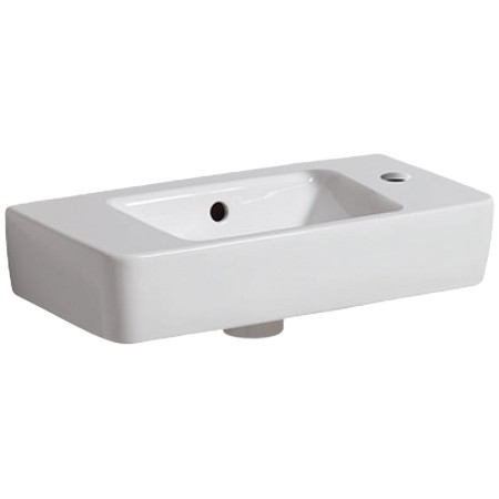 Geberit Renova Compact Handwaschbecken 50 cm, Ablagefläche links