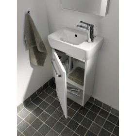 Geberit Renova Compact Handwaschbecken 50 cm, Ablagefläche links