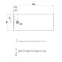 LAUFEN PRO Marbond Duschwanne 180 x 75 x 4,6 cm