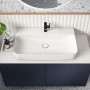 Villeroy & Boch Finion Aufsatzwaschtisch 80 cm mit Hahnloch, ohne Überlauf und Unterseite geschliffen