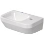 Duravit No. 1 Handwaschbecken 36 cm, mit 1 Hahnloch rechts, ohne Überlauf