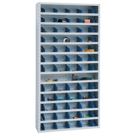 Wolfstahl Sichtlagerschrank (Magazinschrank) lichtgrau 100 x 40 x 198 cm