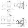 Duravit No. 1 Stand-WC Kombination Rimless