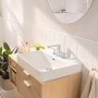 hansgrohe Rebris S 3-Loch Waschtischarmatur 110 mit Zugstangen-Ablaufgarnitur