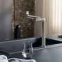 hansgrohe Aqittura M91 Filtersystem 240, Ausziehauslauf, 1jet, Starter Set, SodaSystem