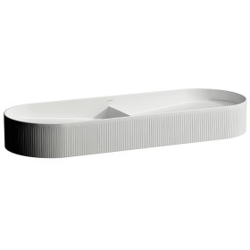LAUFEN Sonar Doppelwaschtisch-Schale 100 x 37 cm, mit Oberflächentextur außen