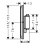 hansgrohe ShowerSelect Comfort Q Thermostat UP für 2 Verbraucher mit integrierter Sicherungskombination