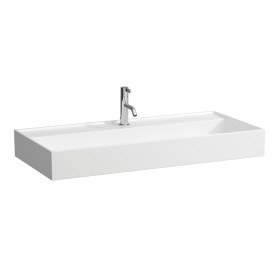 LAUFEN Kartell Aufsatzwaschtisch 100 x 46 cm, mit 1 Hahnloch, ohne Überlauf
