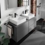 hansgrohe Xevolos E Aufsatz-Handwaschbecken 50 x 48 cm mit Hahnloch ohne Überlauf