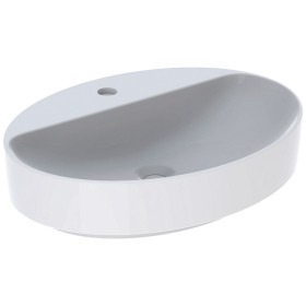 Geberit VariForm Aufsatzwaschtisch 60 x 45 cm, oval, mit Hahnlochbank