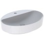 Geberit VariForm Aufsatzwaschtisch 60 x 45 cm, oval, mit Hahnlochbank