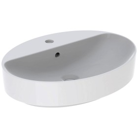 Geberit VariForm Aufsatzwaschtisch 60 x 45 cm, oval, mit Hahnlochbank