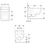 Geberit Xeno² Wand-WC Tiefspüler geschlossene Form, Rimfree