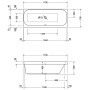 Duravit Happy D.2 Badewanne Rechteck 170 x 70 cm, Rückenschräge rechts