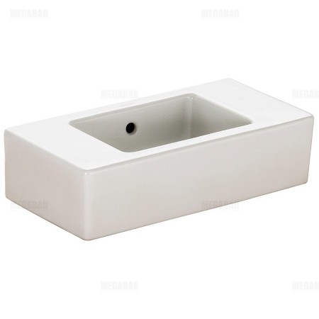 Duravit Vero Handwaschbecken 50 cm, mit Hahnlochvorstich links und rechts