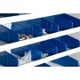 Wolfstahl Sichtlagerschrank (Magazinschrank) lichtgrau 100 x 40 x 198 cm
