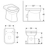 Geberit Renova Comfort Square Stand-WC bodenstehend
