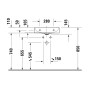 Duravit DuraSquare Waschtisch Compact geschliffen ohne Hahnloch, 50 x 40 cm