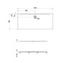 LAUFEN PRO Marbond Duschwanne 180 x 80 x 3,3 cm