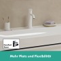 hansgrohe Tecturis S Einhebel-Waschtischarmatur 110 CoolStart wassersparend+ mit Zugstangen-Ablaufgarnitur