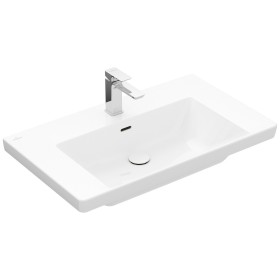 Meuble-lavabo sous vasque Villeroy & Boch Subway 3.0 80 cm, avec 1 trou de robinet, avec trop-plein