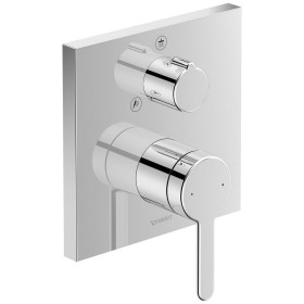 Duravit C.1 Einhebel-Brausemischer Unterputz für 2 Verbraucher mit eckiger Rosette