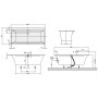 Villeroy & Boch Squaro Edge 12 Duo Badewanne 160 x 75 cm mit Profibox 2.0 Nische