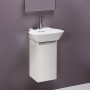 LAUFEN INO Handwaschbecken 45 x 41 cm, mit Überlauf, mit Hahnloch