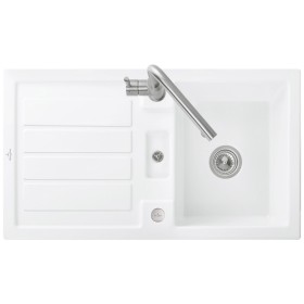 Évier encastrable Villeroy & Boch Flavia 50, bonde avec commande excentrée, réversible