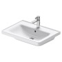 Duravit D-Neo Möbelwaschtisch 65 cm, mit 1 Hahnloch und Überlauf