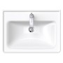 Duravit D-Neo Möbelwaschtisch 65 cm, mit 1 Hahnloch und Überlauf