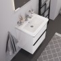 Duravit D-Neo Möbelwaschtisch 65 cm, mit 1 Hahnloch und Überlauf