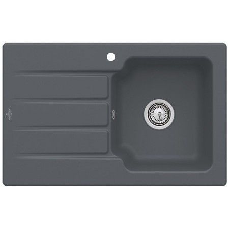Villeroy & Boch Architectura 45 Einbauspüle, mit Ablaufgarnitur mit Handbetätigung, reversibel