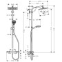hansgrohe Crometta E 240 1jet Showerpipe EcoSmart