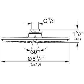 GROHE Rainshower Cosmopolitan 210 Soffione doccia con regolatore di flusso costante