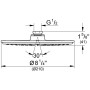 GROHE Rainshower Cosmopolitan 210 Kopfbrause mit Durchflusskonstanthalter