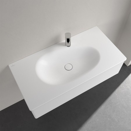 Villeroy & Boch Antao Schrankwaschtisch 100 x 50 cm, ohne Überlauf, mit 1 Hahnloch