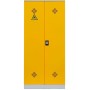 Wolfstahl Chemikalienschrank Gefahrstoffschrank Stahl Fachböden mit Lochblechabdeckung 92 x 42 x 195 cm