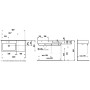 LAUFEN Living City Waschtisch 100 cm mit Überlauf und 1 Hahnloch, Ablage rechts
