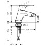 hansgrohe Focus Einhebel-Bidetmischer mit Push-Open Ablaufgarnitur