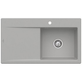 Villeroy & Boch Subway Style 50 Einbauspüle, Ablaufgarnitur mit Handbetätigung, Becken rechts