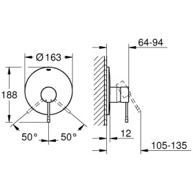 GROHE Essence Neu Einhand Brausebatterie Unterputz